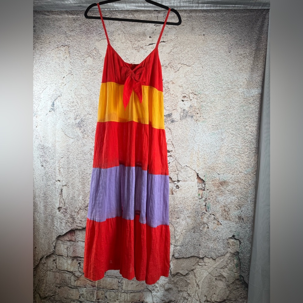 See By Chloe Striped Multi Color Sleeveless
Maxi Dress Size 4 C78 - Picture 1 of 5